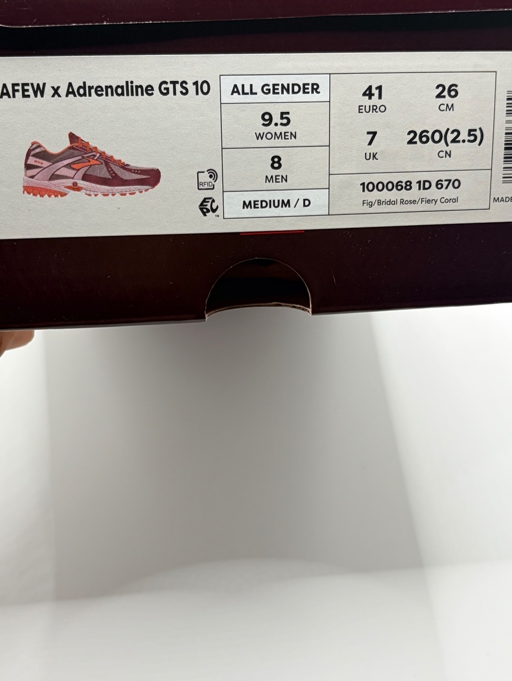 BROOKS X AFEW ADRENALINE GTS 10 TWAGD - Picture 8 of 8